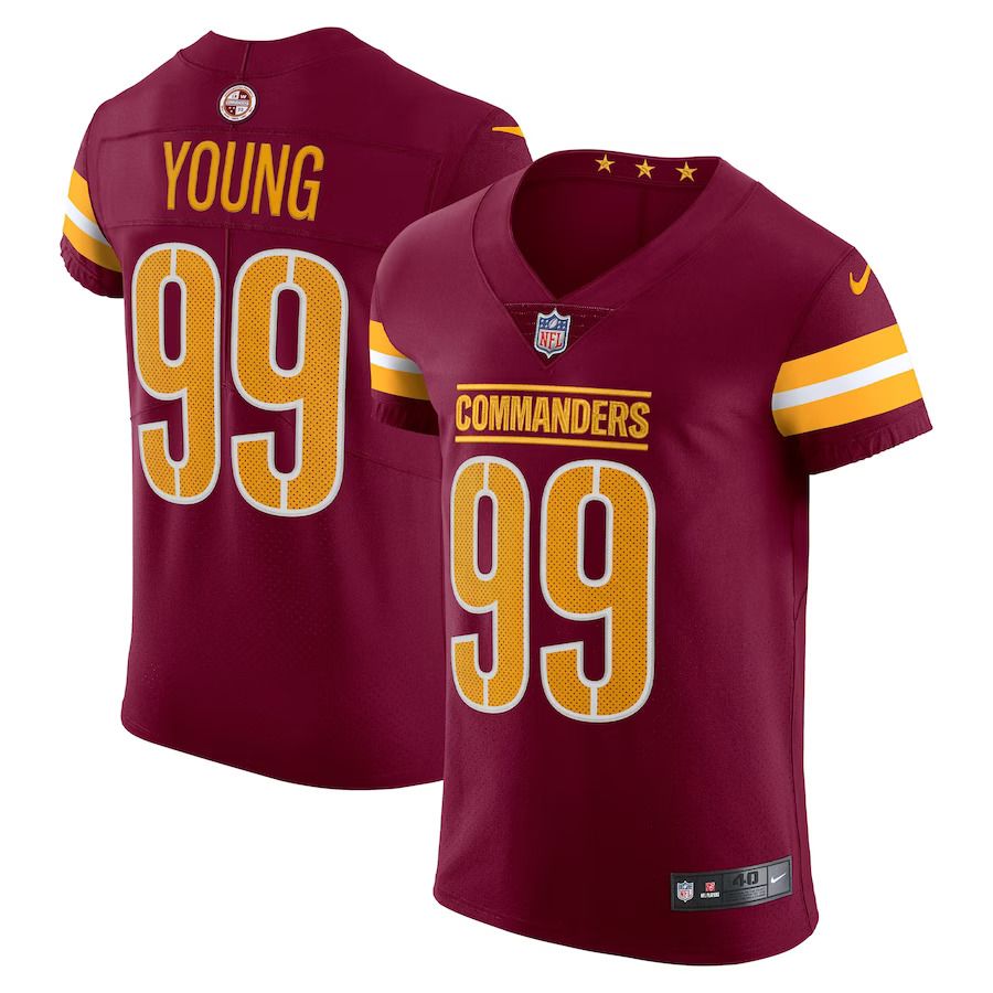 Men Washington Commanders #99 Chase Young Nike Burgundy Vapor Elite NFL Jersey